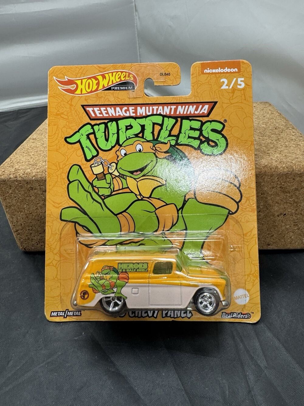 Hot Wheels Premium TMNT ‘55 Chevy Panel Michelangelo Pop Culture Ninja Turtles